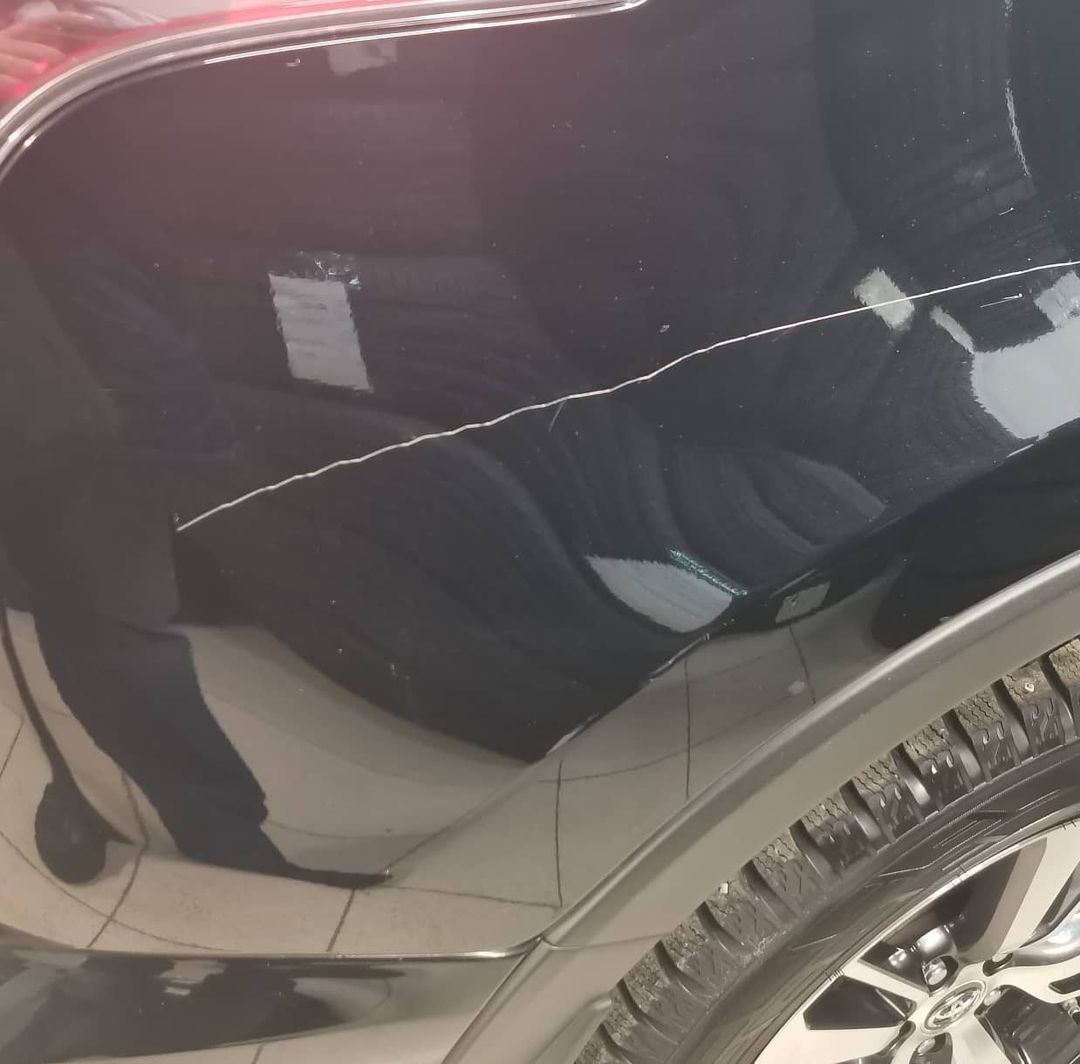 Toyota Rav 4 после вандалов.